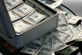 money dollars success box