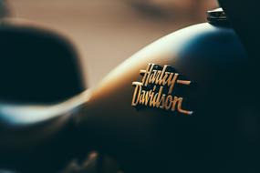 Harley Davidson logo on Motorcycle