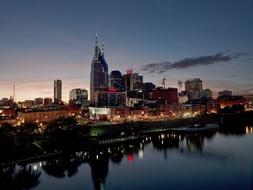 Skyline Downtown and river