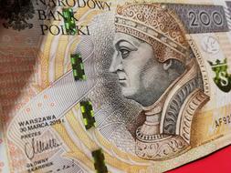 old Polish zloty banknote