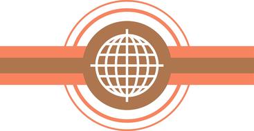 business logo with globe