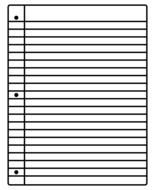 lined looseleaf