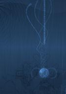 dark blue geometric design