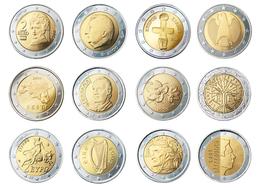 Colorful, shiny, gold and silver coins, at white background