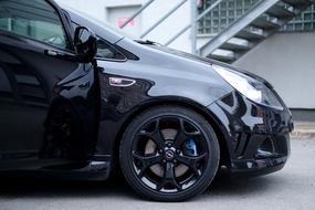 Car Opel Auto, side view close up