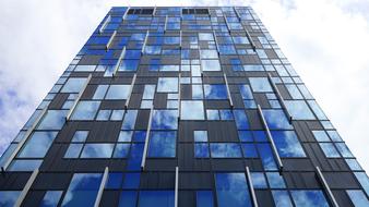 photo of glass business tower