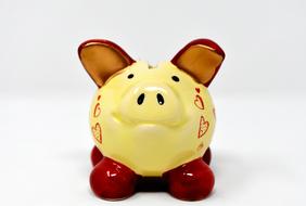 photo of a yellow piggy bank
