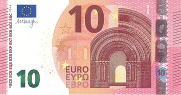Euro 10 Money as background