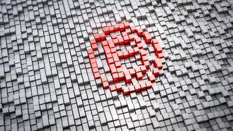 abstract bitcoin symbol