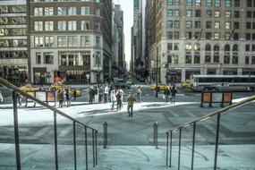 City street pedestrians