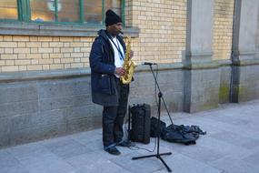 Busking Begging Saxophone