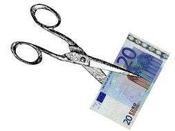 clipart of money savings scissors