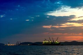 landscape of Industry at Sunset