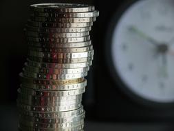 Euro Coin Money silver