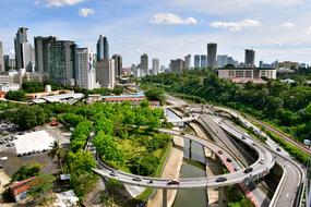 panoramic view of the modern urban infrastructure