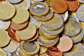lots of Money Euro Coins