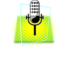 isolated image of mic