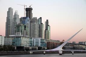 Puerto Madero at dusk