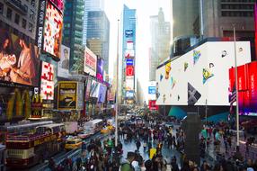 Times Square in City Manhattan