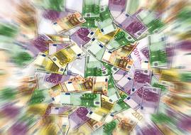 seamless euro banknotes wallpaper