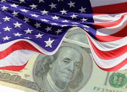 clipart of dollar flag usa economy banner