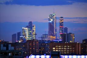 Downtown Towers at Night