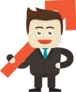 businessman with arrow