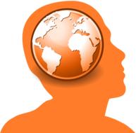 clipart of head circle globe networks