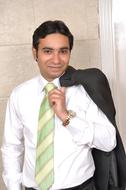 manager in a suit at the office