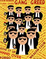 gang club greed on the banner