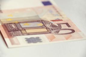 detail of fifty Euro Banknote