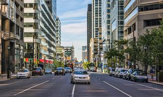 Traffic on Street City