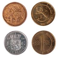 clipart of Australian Dollar Finnish Mark