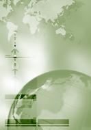 abstract geometric brochure with planet Earth