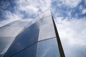 modern airport architecture against the sky