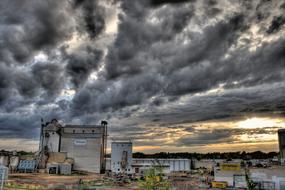 landscape of Grain Handling Company Buildings