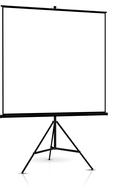 isolated blank presentation screen