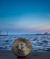 cryptocurrency on florida's coastline as a concept design