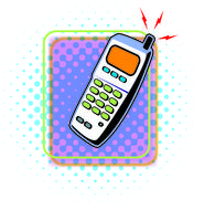 old mobile phone as an illustration