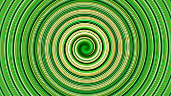 abstract background, green and yellow spiral