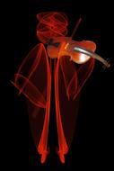 clipart of violin musician geiger instrument