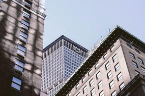 modern office buildings under blue sky