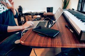 busy man with laptop and tablet