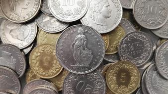 Swiss francs as coins