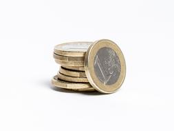 stack of one euro coins
