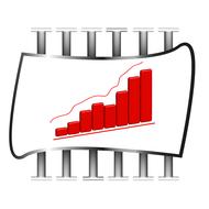 statistics of business growth, drawing