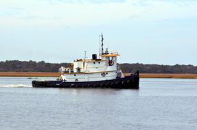 floating tug boat