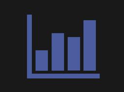 progress graph on black background