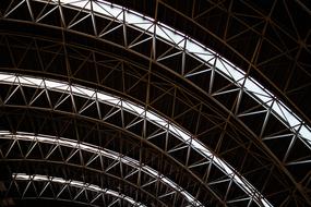 symmetry in the architecture of the airport facade