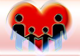 clipart of family love heart